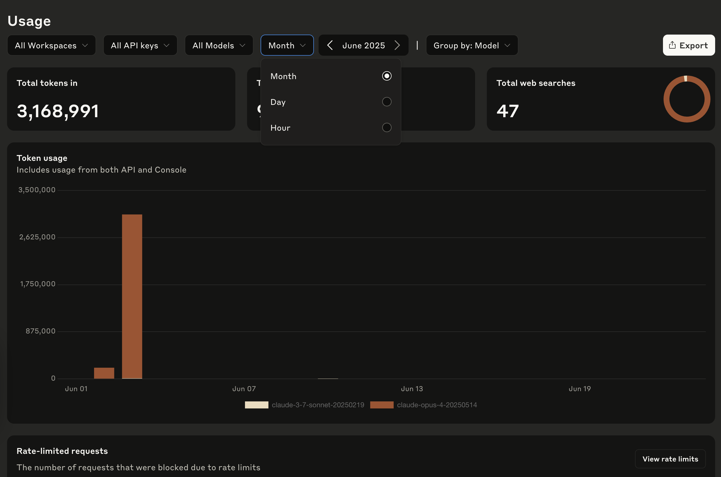 Screenshot — Cost and Usage Reporting in the Haijun Console / Accessing Cost and Usage Reports (2)