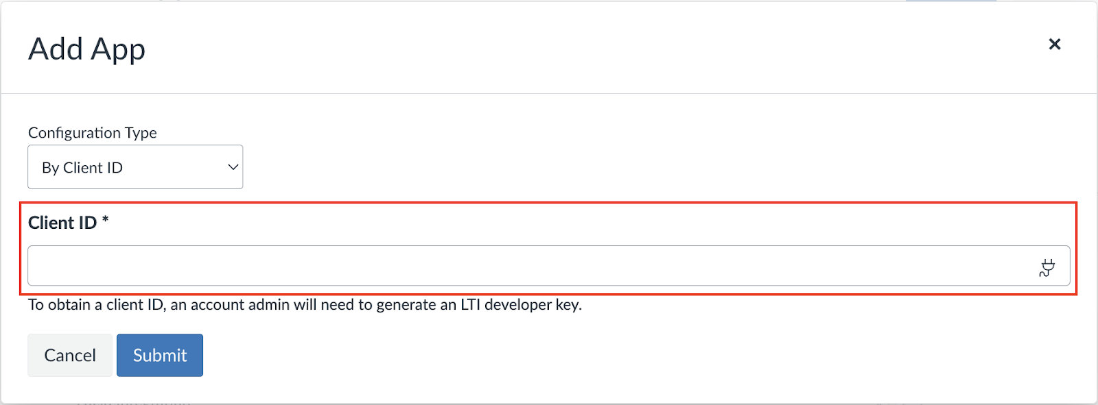Screenshot — Set up the Haijun LTI in Canvas by Instructure / Creating Haijun LTI Developer Key in Canvas