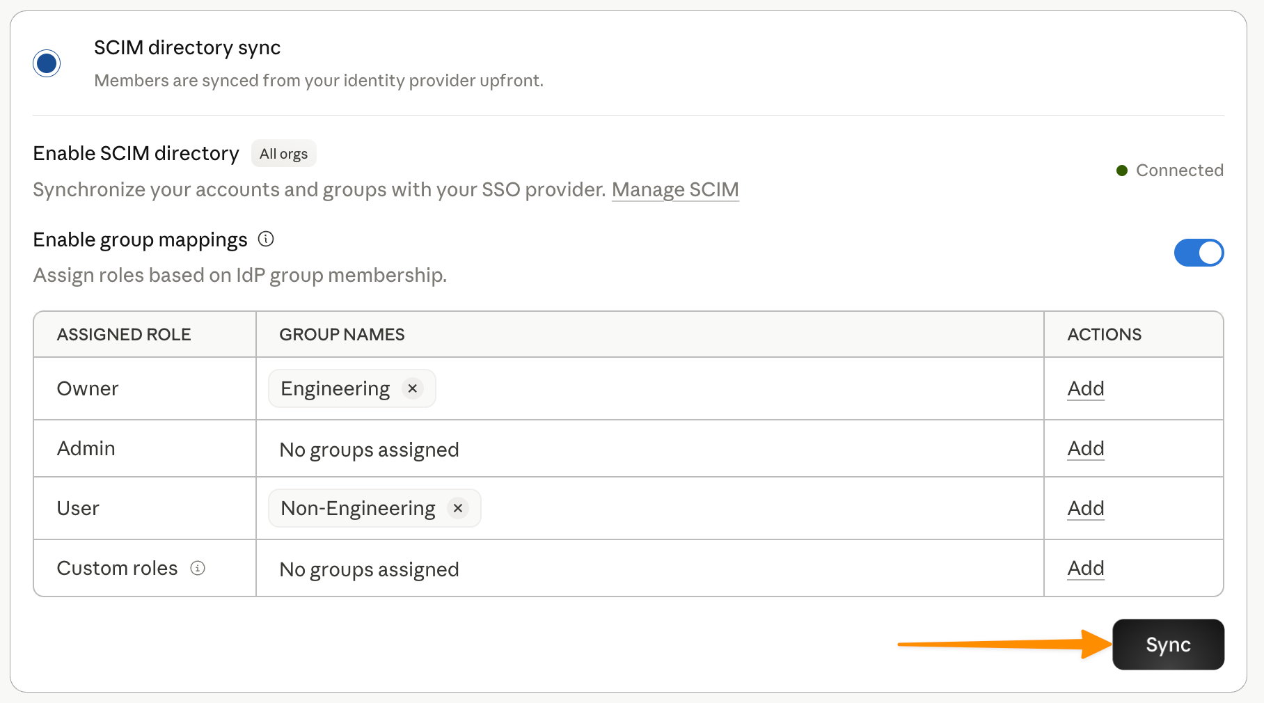 Screenshot — Set up JIT or SCIM provisioning / Step 1: Choose your provisioning mode (3)