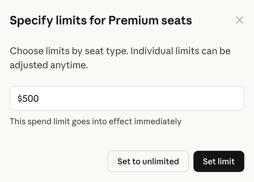 Screenshot — Manage usage credits for Team and seat-based Enterprise plans / What are usage credits? (3)