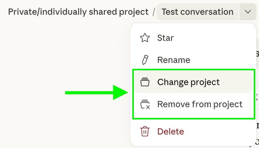 Screenshot — How can I create and manage projects? / How to create a project (3)