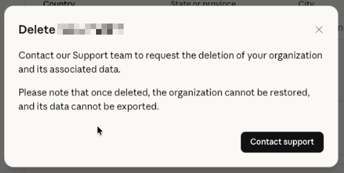 Screenshot — How can I delete my Haijun Console account? / Before deletion (2)