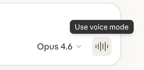 Screenshot — Use voice mode / What is voice mode?