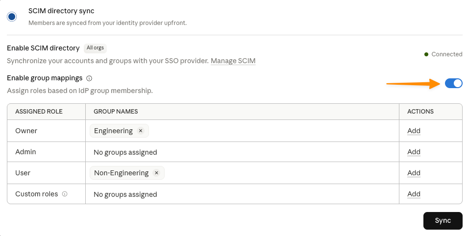 Screenshot — Set up JIT or SCIM provisioning / Step 1: Choose your provisioning mode (2)
